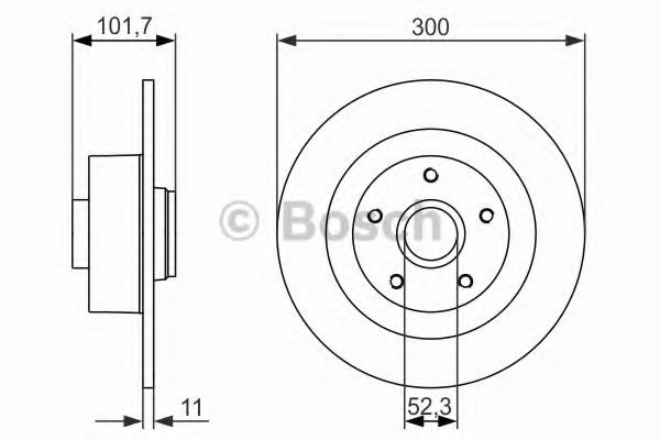 Тормозной диск BOSCH 0 986 479 573