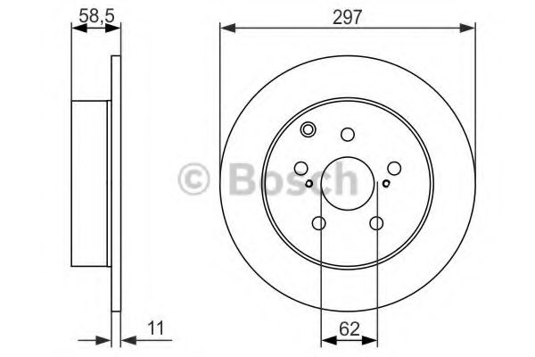 Тормозной диск BOSCH 0 986 479 574