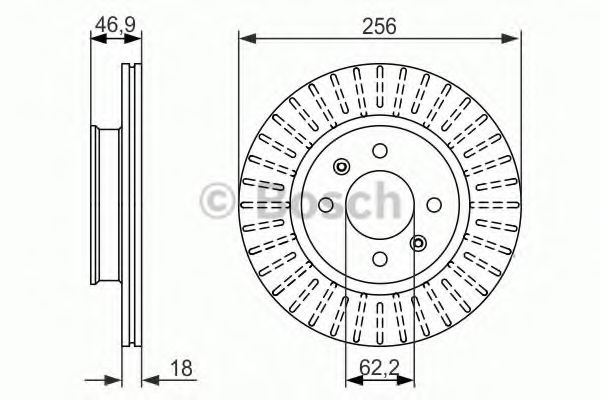 Тормозной диск BOSCH 0 986 479 577
