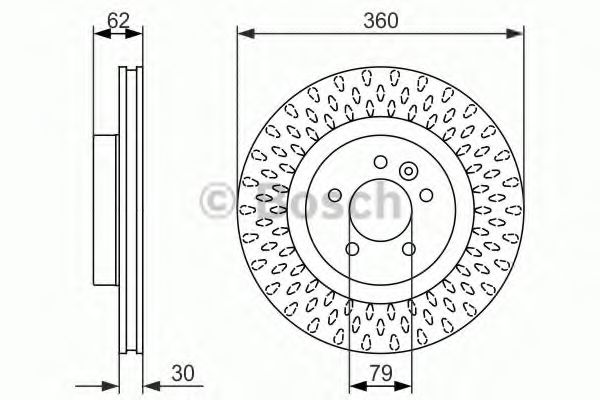 Тормозной диск BOSCH 0 986 479 578 Тормозной диск BOSCH 0 986 479 578