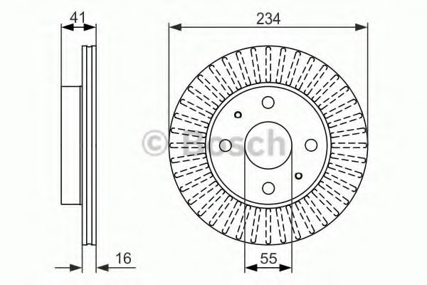 Тормозной диск BOSCH 0 986 479 592