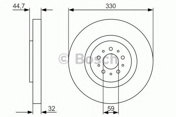 Тормозной диск BOSCH 0 986 479 593