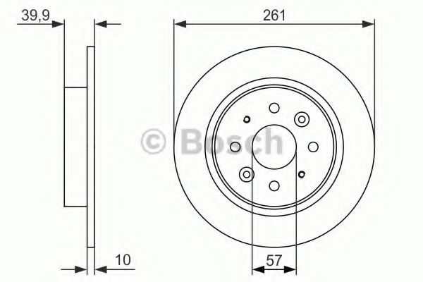 Тормозной диск BOSCH 0 986 479 597