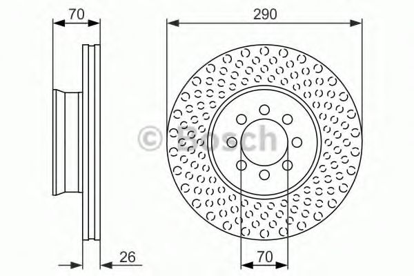 Тормозной диск BOSCH 0 986 479 602