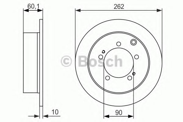 Тормозной диск BOSCH 0 986 479 603