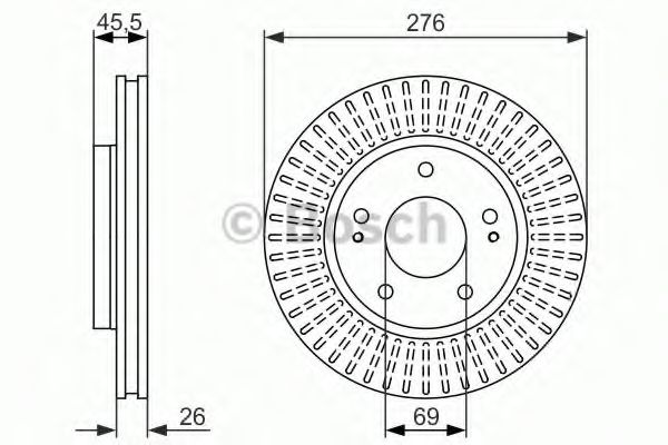 Тормозной диск BOSCH 0 986 479 604