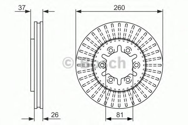 Тормозной диск BOSCH 0 986 479 605