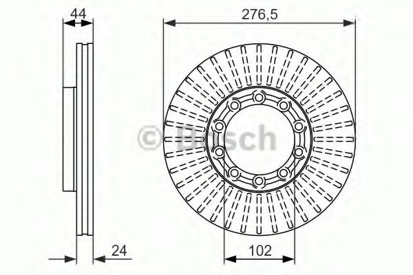 Тормозной диск BOSCH 0 986 479 609