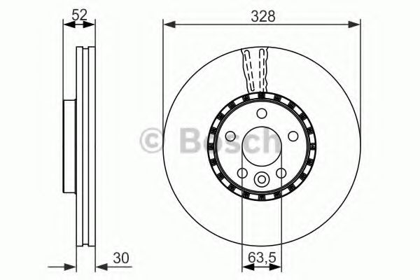 Тормозной диск BOSCH 0 986 479 621 Тормозной диск BOSCH 0 986 479 621