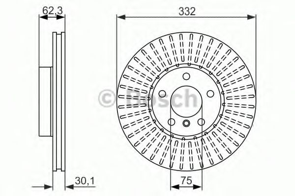 Тормозной диск BOSCH 0 986 479 624