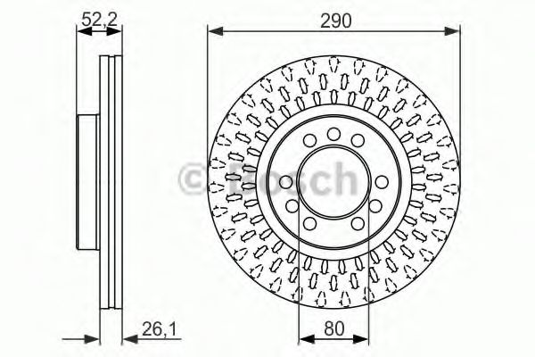 Тормозной диск BOSCH 0 986 479 626