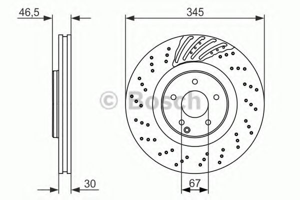 Тормозной диск BOSCH 0 986 479 651