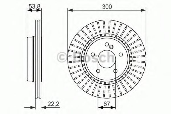 Тормозной диск BOSCH 0 986 479 653