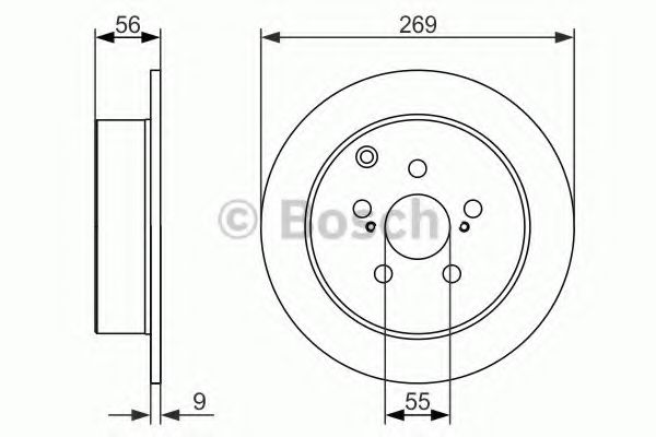 Тормозной диск BOSCH 0 986 479 658