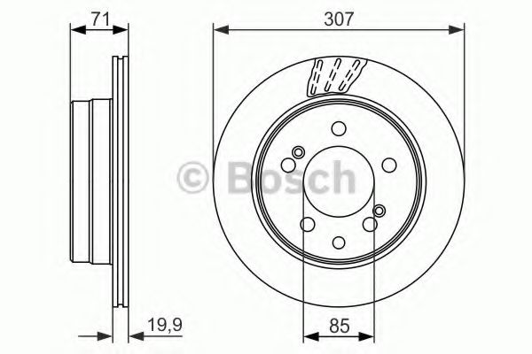 Тормозной диск BOSCH 0 986 479 665