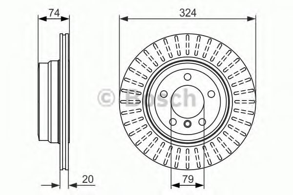 Тормозной диск BOSCH 0 986 479 671