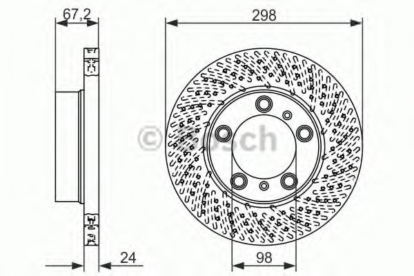 Тормозной диск BOSCH 0 986 479 675