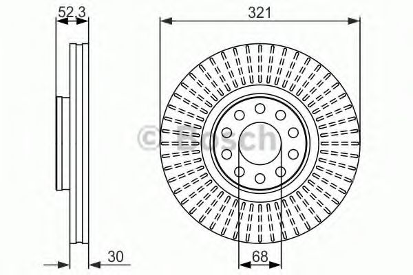 Тормозной диск BOSCH 0 986 479 690