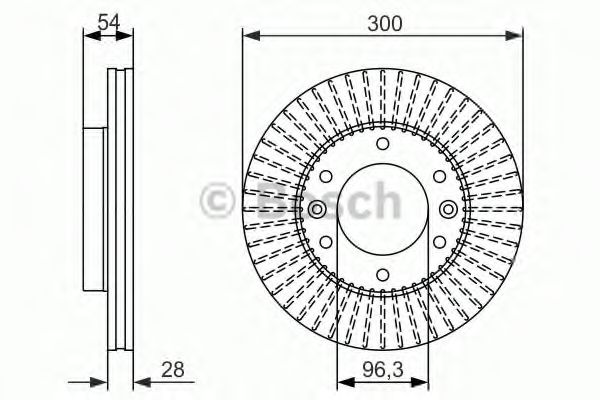 Тормозной диск BOSCH 0 986 479 693