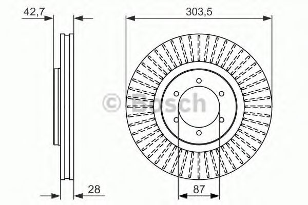 Тормозной диск BOSCH 0 986 479 694