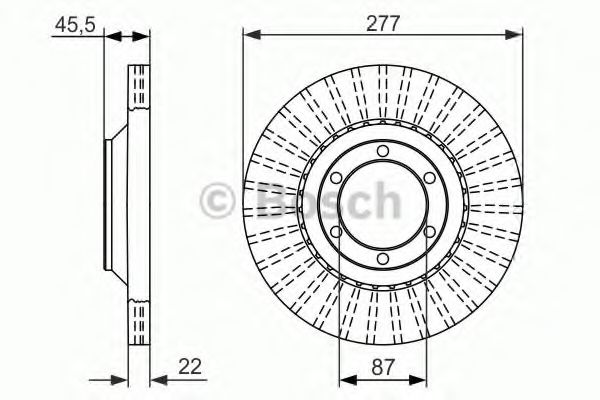Тормозной диск BOSCH 0 986 479 702