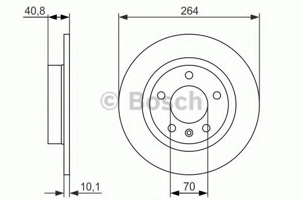 Тормозной диск BOSCH 0 986 479 715