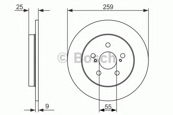 Тормозной диск BOSCH 0 986 479 721