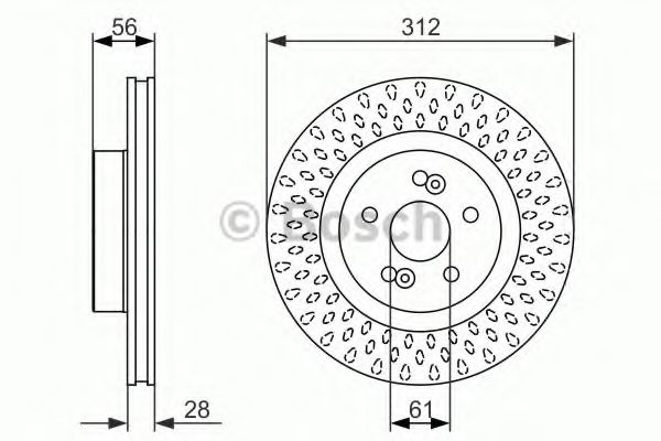 Тормозной диск BOSCH 0 986 479 723
