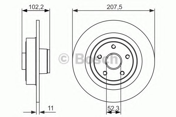 Тормозной диск BOSCH 0 986 479 724
