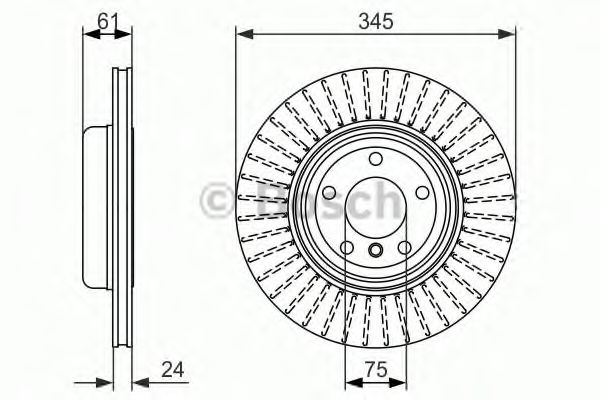 Тормозной диск BOSCH 0 986 479 729 Тормозной диск BOSCH 0 986 479 729