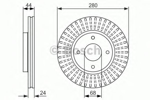 Тормозной диск BOSCH 0 986 479 737