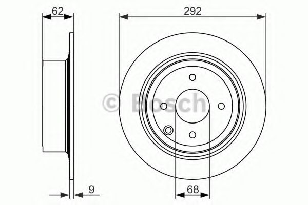 Тормозной диск BOSCH 0 986 479 742