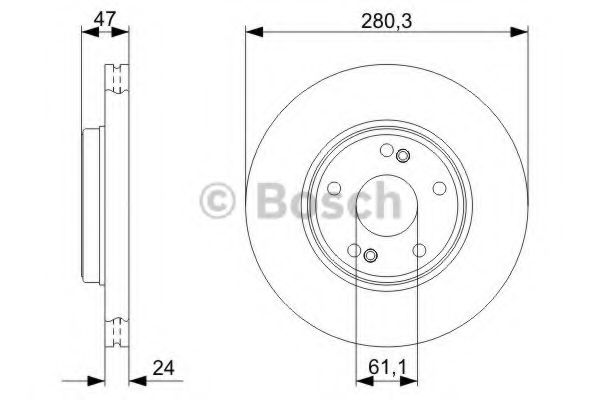 Тормозной диск BOSCH 0 986 479 743