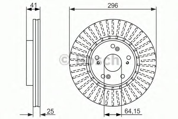 Тормозной диск BOSCH 0 986 479 744