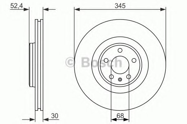 Тормозной диск BOSCH 0 986 479 747 Тормозной диск BOSCH 0 986 479 747