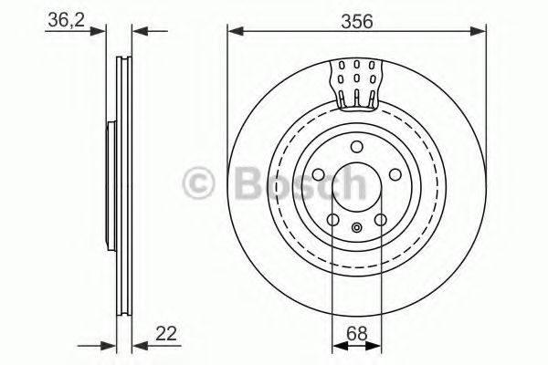 Тормозной диск BOSCH 0 986 479 749