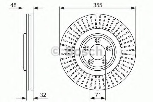 Тормозной диск BOSCH 0 986 479 754 Тормозной диск BOSCH 0 986 479 754