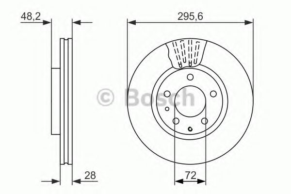 Тормозной диск BOSCH 0 986 479 758