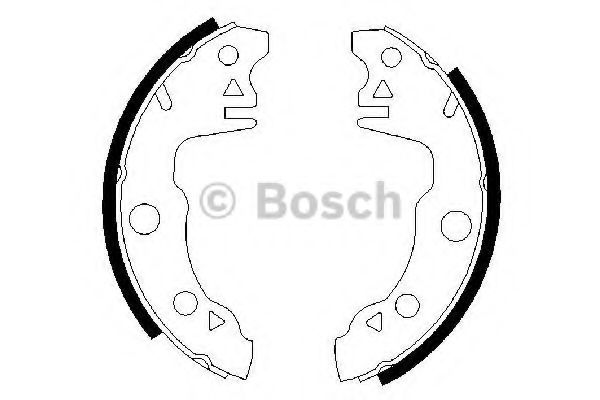 Тормозные колодки барабанные BOSCH 0 986 487 020