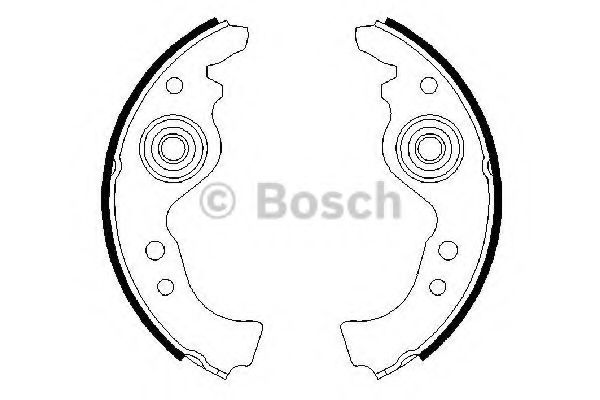 Тормозные колодки барабанные BOSCH 0 986 487 030