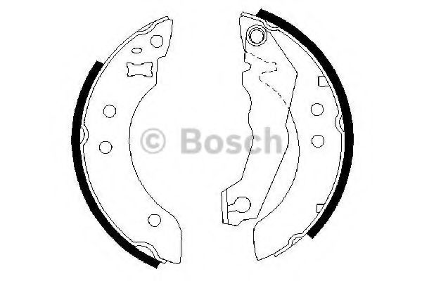 Тормозные колодки барабанные BOSCH 0 986 487 035