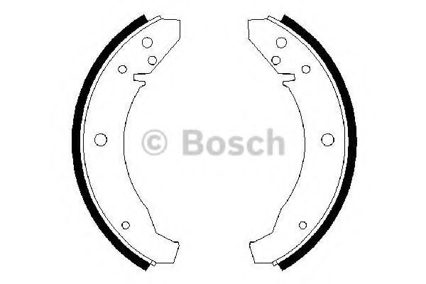 Тормозные колодки барабанные BOSCH 0 986 487 099