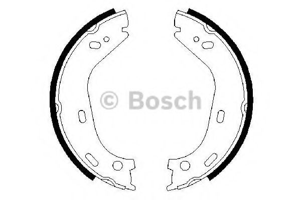 Тормозные колодки барабанные BOSCH 0 986 487 126