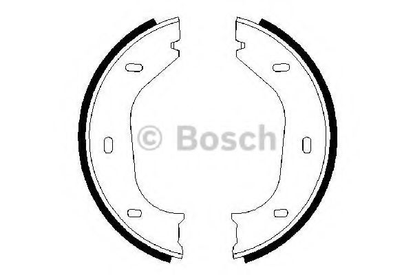 Тормозные колодки барабанные BOSCH 0 986 487 202