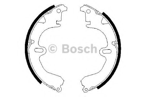 Тормозные колодки барабанные BOSCH 0 986 487 203