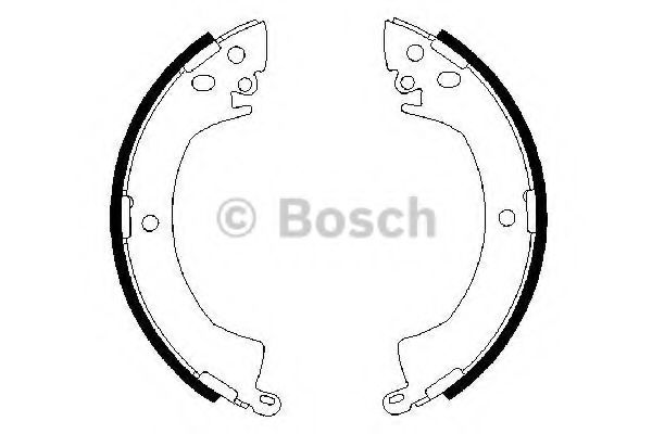 Тормозные колодки барабанные BOSCH 0 986 487 207