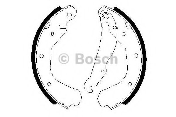 Тормозные колодки барабанные BOSCH 0 986 487 213