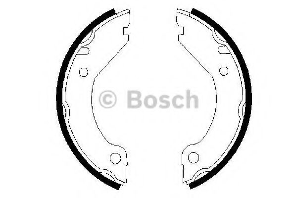 Тормозные колодки барабанные BOSCH 0 986 487 215