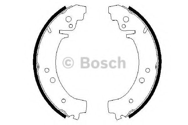 Тормозные колодки барабанные BOSCH 0 986 487 217