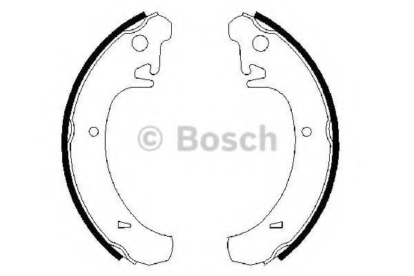 Тормозные колодки барабанные BOSCH 0 986 487 219
